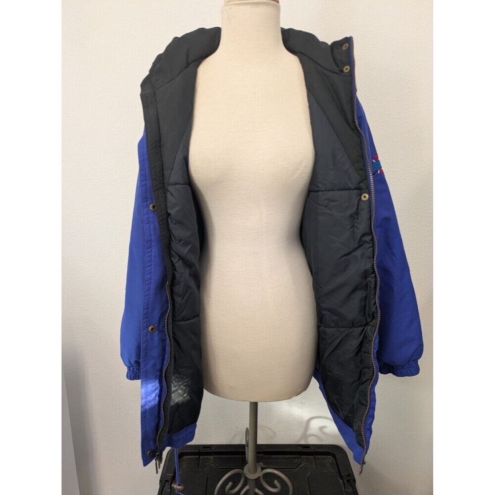 Vintage Fera Skiwear Jacket Blue Purple Women's S/M Ski Retro 90s Hearts - Picture 12 of 15